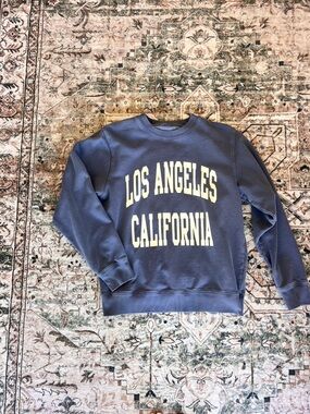 Brandy Melville Blue Los Angeles California Crewneck Sweatshirt